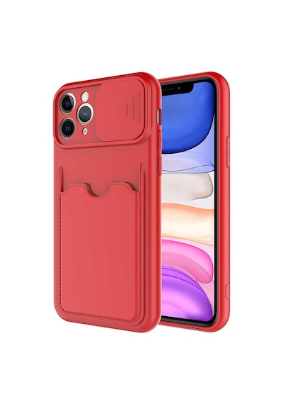Apple Uyumlu iPhone 11 Pro Max Uyumlu Kartix Kılıf-kırmızı Kirmizi -