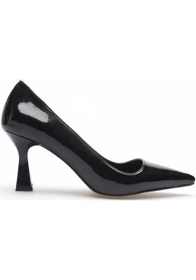 Freedom Storee Siyah Rugan Topuklu Kadın Stiletto Tr20ms02e