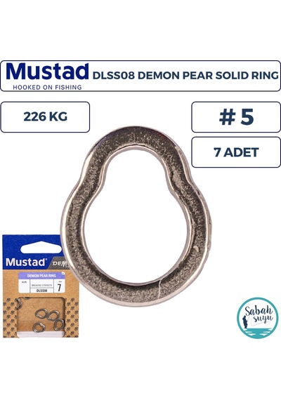 Mustad Demon Dlss08 Solid Ring Armut Halka 5 226kg 7 Adet