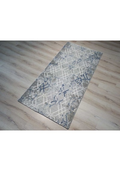 Armis Halı Kolaj A311A Gri Mavi Halı Yolluk 100X200 Cm