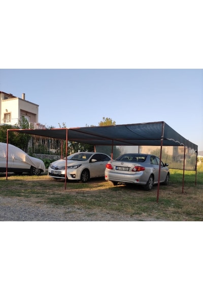 Morilu Yeşil Bahçe Filesi - 75'lik Şeritli Halkalı File Gölgelik - Bahçe Gölgeliği - Bahçe Çit Filesi