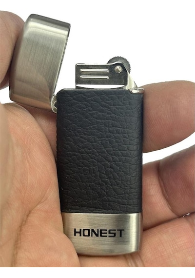 Honest Çakmak Matara Anahtarlık Matara Set Siyah