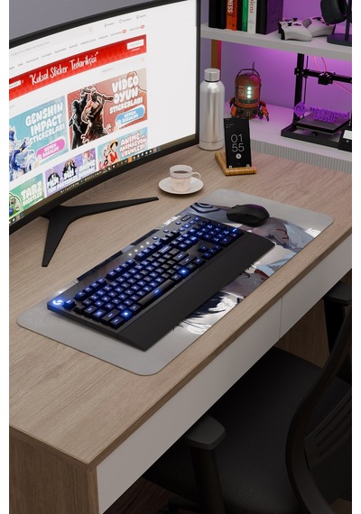 Noragami Kaymaz Dikişli Kauçuk Oyuncu Mousepad V1 - 70x30 Xl Gaming Mouse Pad Fare Altlığı