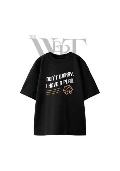 Thewert Nat 1 Tasarım Baskılı Ünisex Siyah Oversize T-shirt