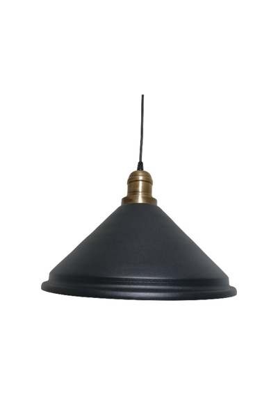 Riolight Retro Siyah Içi Beyaz Tekli Metal Sarkıt Çap: 33Cm (538289260)
