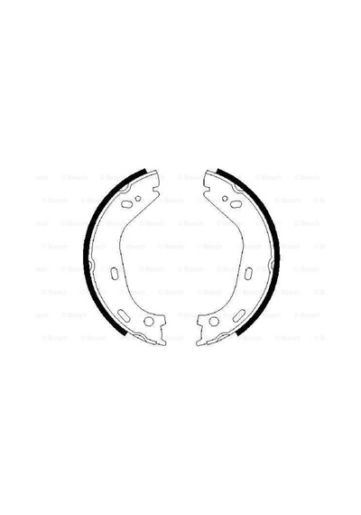 Bosch  986487126 El Fren Balatasi Mercedes W115 W123 W126 68-90 539905224