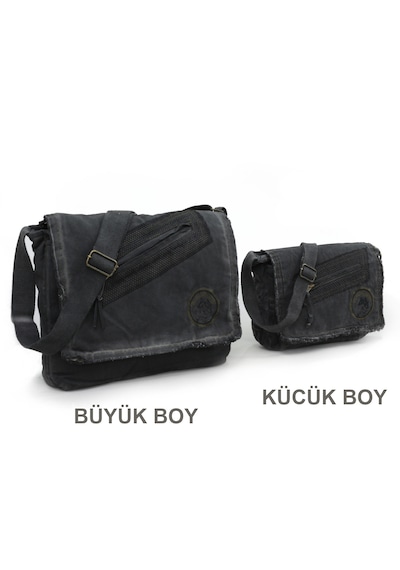 Old Cotton Cargo 7136 Gri 14 İnç Laptop Günlük Omuz Okul Çantası Grı