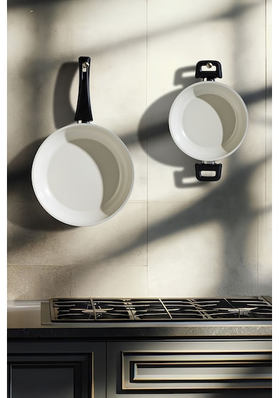 Nehir Ceramic Siyah 2 Parça Tava Seti Siyah