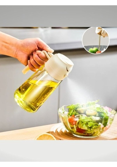 Çift Fonksiyonlu Zeytinyağı Sprey Difüzör Mutfak Sirke Soya Sosu Sprey 1 Adet Yeşil Diğer