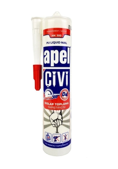 Apel Sıvı Çivi Montaj Kit Çok Güçlü Yapıştırıcı 300 Gr 55