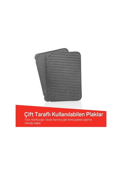 Arzum AR2094 Tostçu Delux Izgara Ve Tost Makinesi