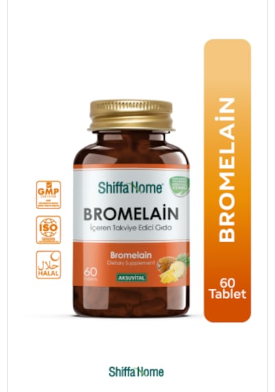 Shiffa Home Bromelain 60 Tablet Takviye Edici Gıda