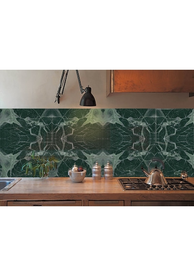 Tink Kendinden Yapışkanlı Yeşil Mermer Desenli Pvc Panel 41x62 Cm