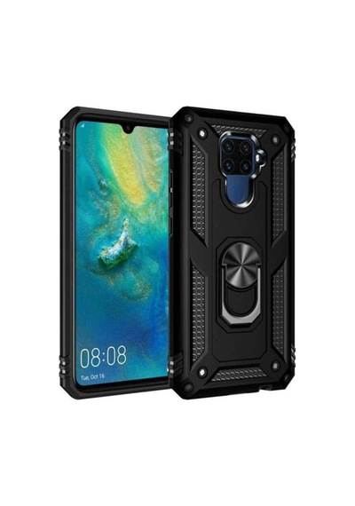 Huawei Mate 30 Lite Kılıf Zore Vega Kapak Siyah