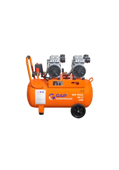Gap 50 Lt 4 Emişli 2 Hp Sessiz Yağsız Kompresör
