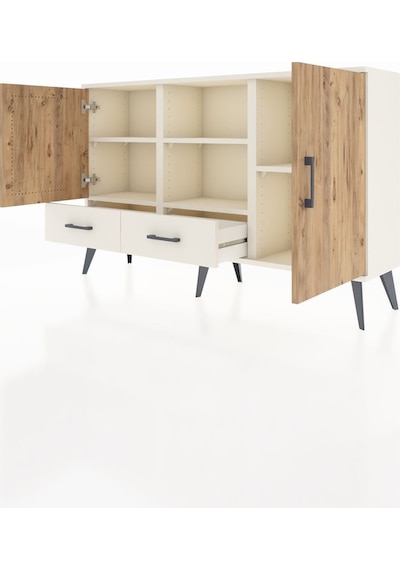 Arges Konsol 5 Raflı 2 Çekmeceli 3 Kapaklı 132x30x83 Aytaşı-çam/aytaşı Çam/aytaşı Arges Konsol 5 Raflı 2 Çekmeceli 3 Kapaklı 132x30x83 Aytaşı-çam/aytaşı Çam/aytaşı