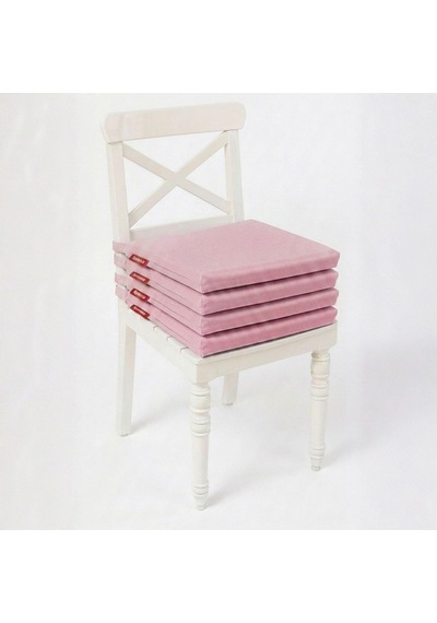 4'lü Sandalye Minderi 40x40 Cm Fermuarlı Su İtici Leke Tutmaz Bağcıklı Bahçe Balkon Minderi Seti Diğer