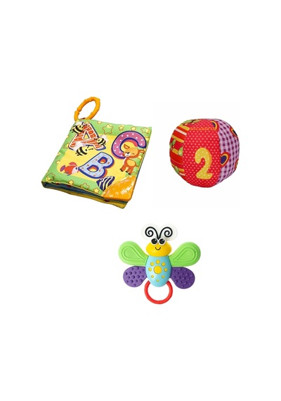By Caretta Hışırtılı Kumaş Kitap Çıngıraklı Kumaş Top Kelebek Dişlik