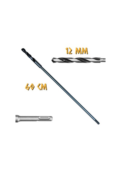 Kupa Tyson Kalıpçı Delme Matkap Ucu 60 Cm. - 12 Mm.