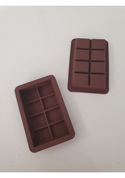 8 Bölmeli Dubai Çikolatası Yapma Kalıbı Silokon Kek Kalıbı Bpa Free 14x9,5x2,5 Cm 2 Adet Silikon Diğer