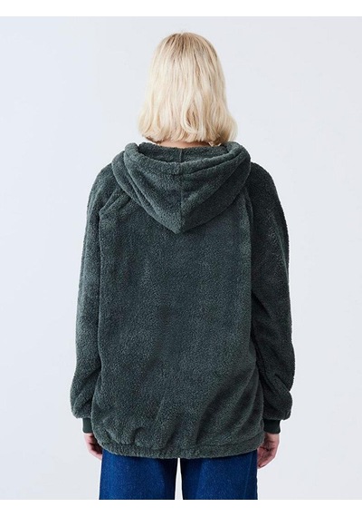 Ltb Serono Peluş Kadın Haki Sweatshırt-13878
