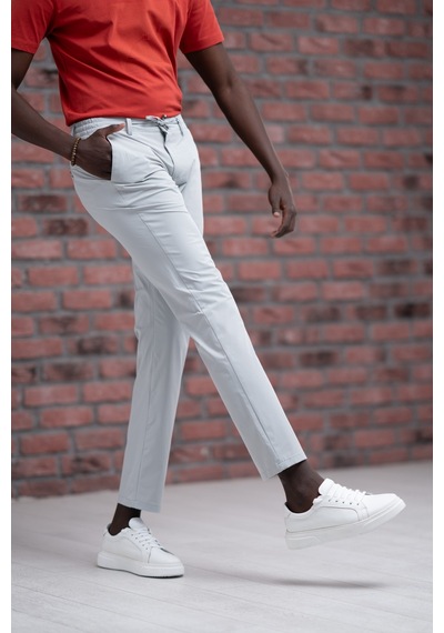 Paul Martin Regular Fit Likralı Paraşüt Kumaş Beli İplikli Ve Lastikli Jogger Pantolon gri