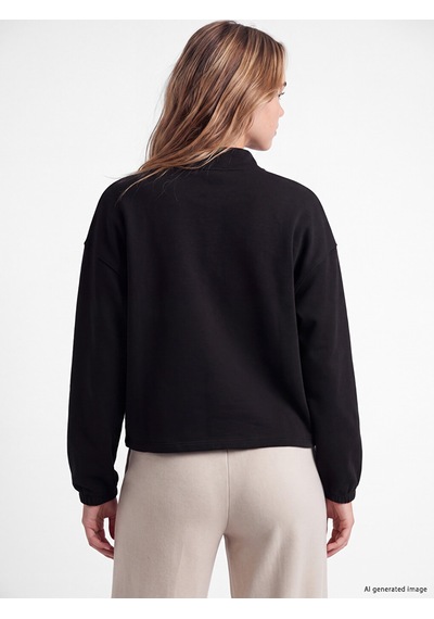 Lcw Young Siyah Oversize Soft Touch Kadın Pijama Üst