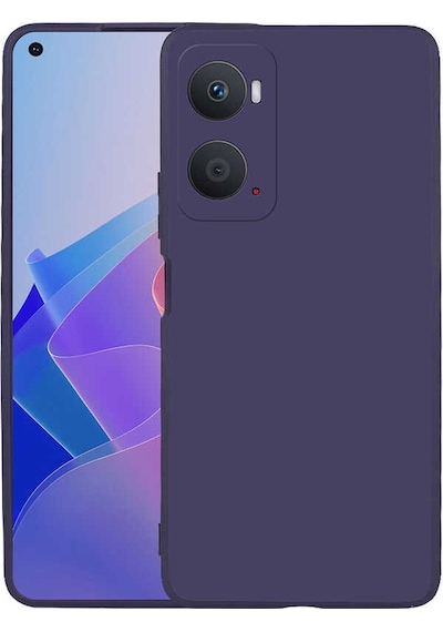 Ekılıf - Oppo A96 4g Uyumlu - Kılıf Mat Soft Premier Silikon Kapak - Lacivert