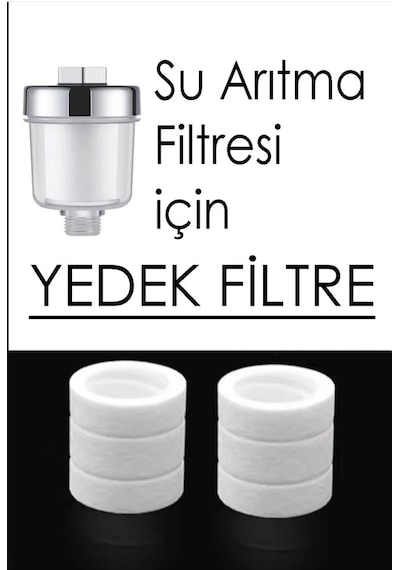 2'li Yedek Su Arıtma Filtreleri Yalnızca Filtreli Arıtma Aparatı İçin Uyumlu Filtrelerdir Beyaz