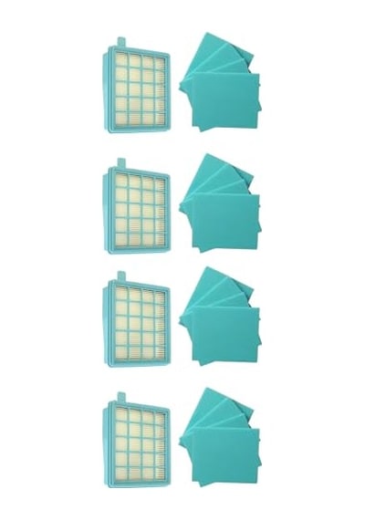 Arçelik İle Uyumlu S 7534a Uyumlu Süpürge Hepa Filtresi 4 Adet +16 Sünger Genel