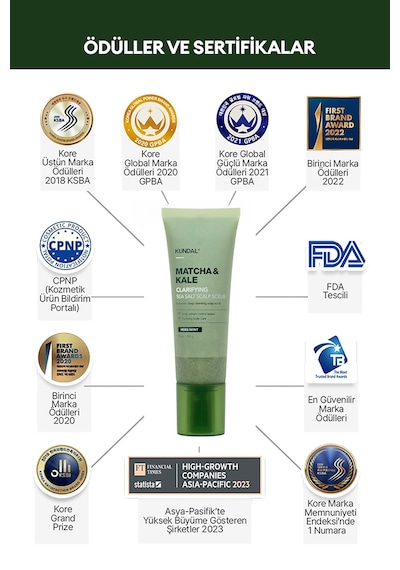 Kundal Matcha & Kale Arındırıcı Ferahlatıcı Saç Derisi Peeling 200 G