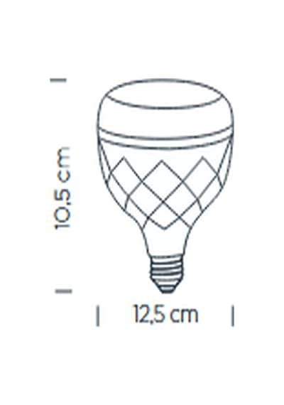 Zmr-110/b.65 20w Kristal Camlı T-bulb Led Ampul E27 6500k Beyaz Işık 1800lm