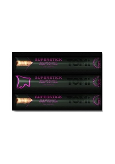 Tomi - 33 - Köpek Stick Tavşan Ve Ciğer Bbq 3lü - Shopgpt - 10grx3 30gr