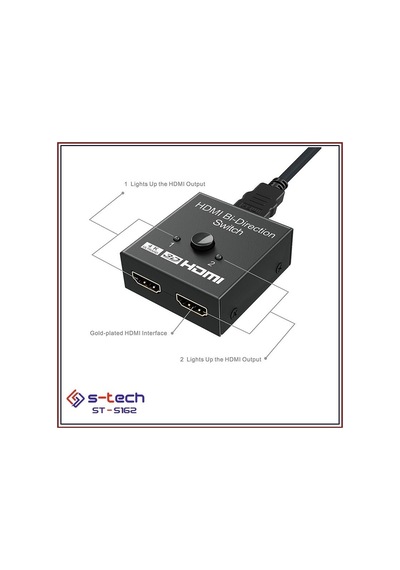S Tech 2Port Hdmı Switch St 5360