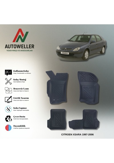 Citröen Xsara 1997-2006 Uyumlu Havuzlu Oto Paspas