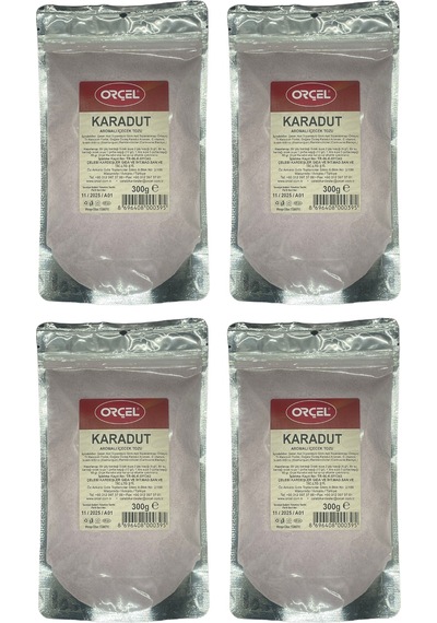 Orçel Karadut Aromalı İçecek Tozu Oralet Çay 4 x 300 G