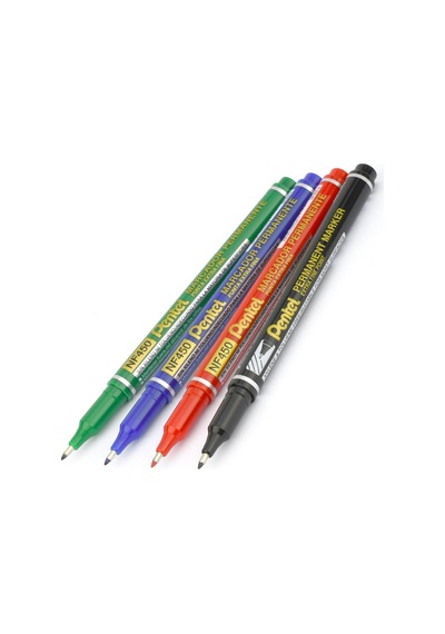 Pentel Marcador Permanent Markör-ekstra İnce Uç Kırmızı Y Nf450-b Çok Renkli