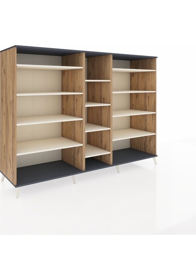 Kronos Dolap 11 Raflı 220x59x163 Çam-antrasit/aytaşı Çam-antrasit/aytaşı Kronos Dolap 11 Raflı 220x59x163 Çam-antrasit/aytaşı Çam-antrasit/aytaşı