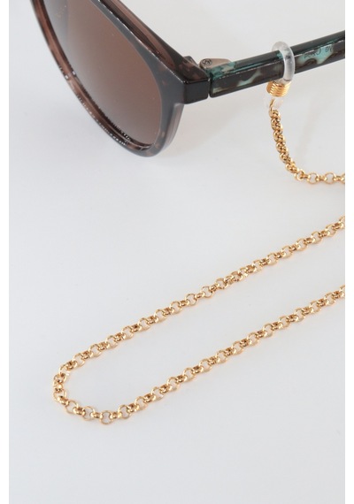 Ruhunun İfadesi Çelik Gold Renk Unisex Gözlük Zinciri Modern Şık Tasarım Gözlük İpi Askısı Aksesuar