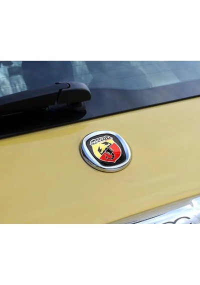 Abarth Logo Ön Panjur Arması Krom Çerçeveli 85mm