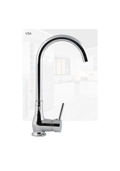 Ağır Gövde Rustik Mutfak Eviye Bataryası Krom Lavabo Delta Musluk Garanti Krom