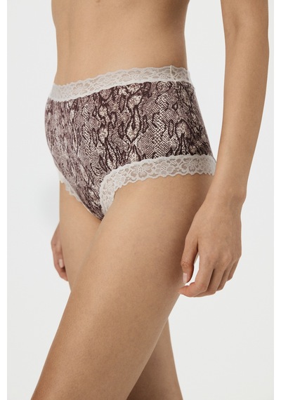 Penti Ekru Comfy Pamuklu Yüksel Bel Slip Külot