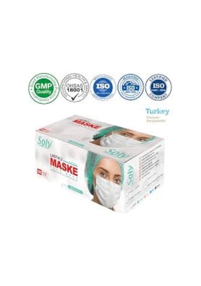 Soly Care Burun Telli 3 Katlı Maske Soly Care Burun Telli 3 Katlı Maske