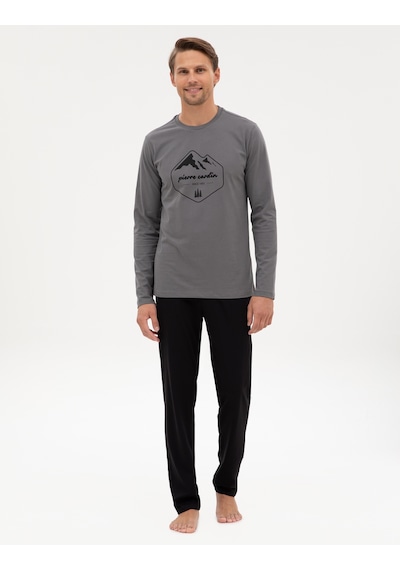 Pierre Cardin Erkek Koyu Gri Pijama Takım 50322632-vr080 Koyu Gri