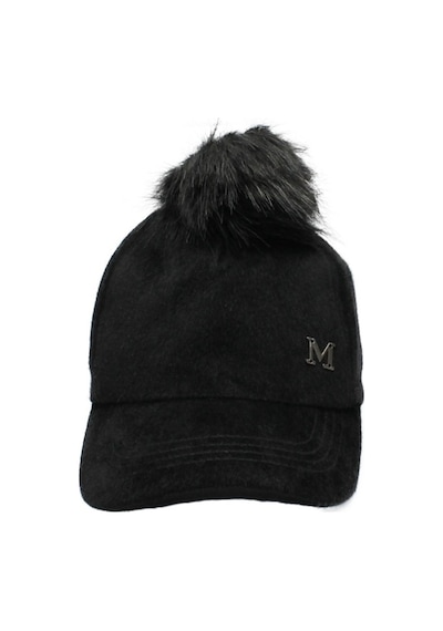 Cappello Kadın Siyah Tüylü Düz Şapka Capmc202R001 Siyah