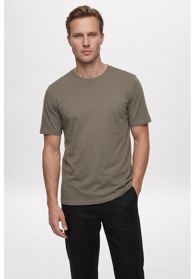 D'S Damat Ds Damat Slim Fit Vizon Bisiklet Yaka %100 Pamuklu Nefes Alabilen T-shirt 4hc141996753m V02
