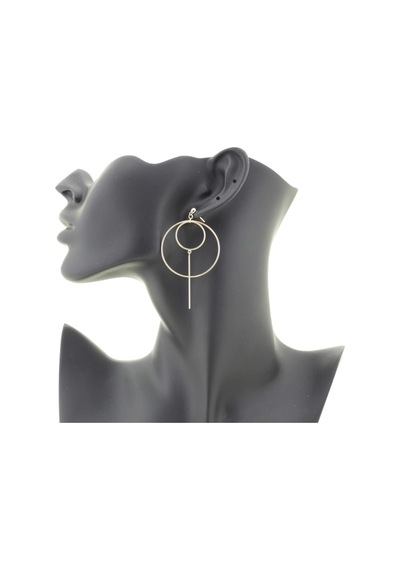 Minimalist Çemberler Altın Küpe Sarı Altın