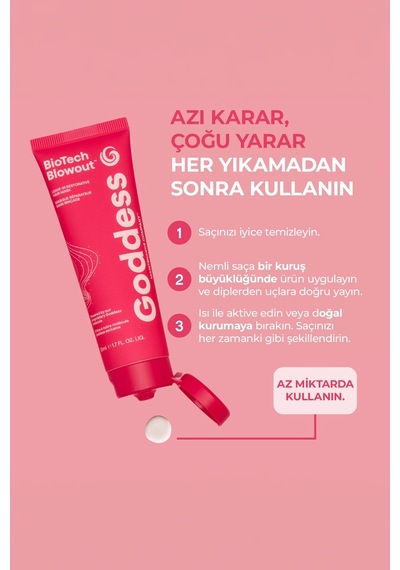 Biotech Blowout Leave-In Restorative Hair Mask Durulanmayan Saç Maskesi 50 ML