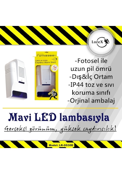 Lorex Lr-Os30D Caydırıcı Sahte Siren Alarm