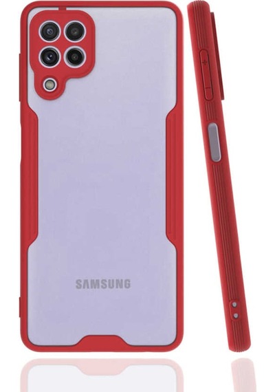 Galaxy M32 Kılıf Kamera Korumalı Arkası Şeffaf Silikon